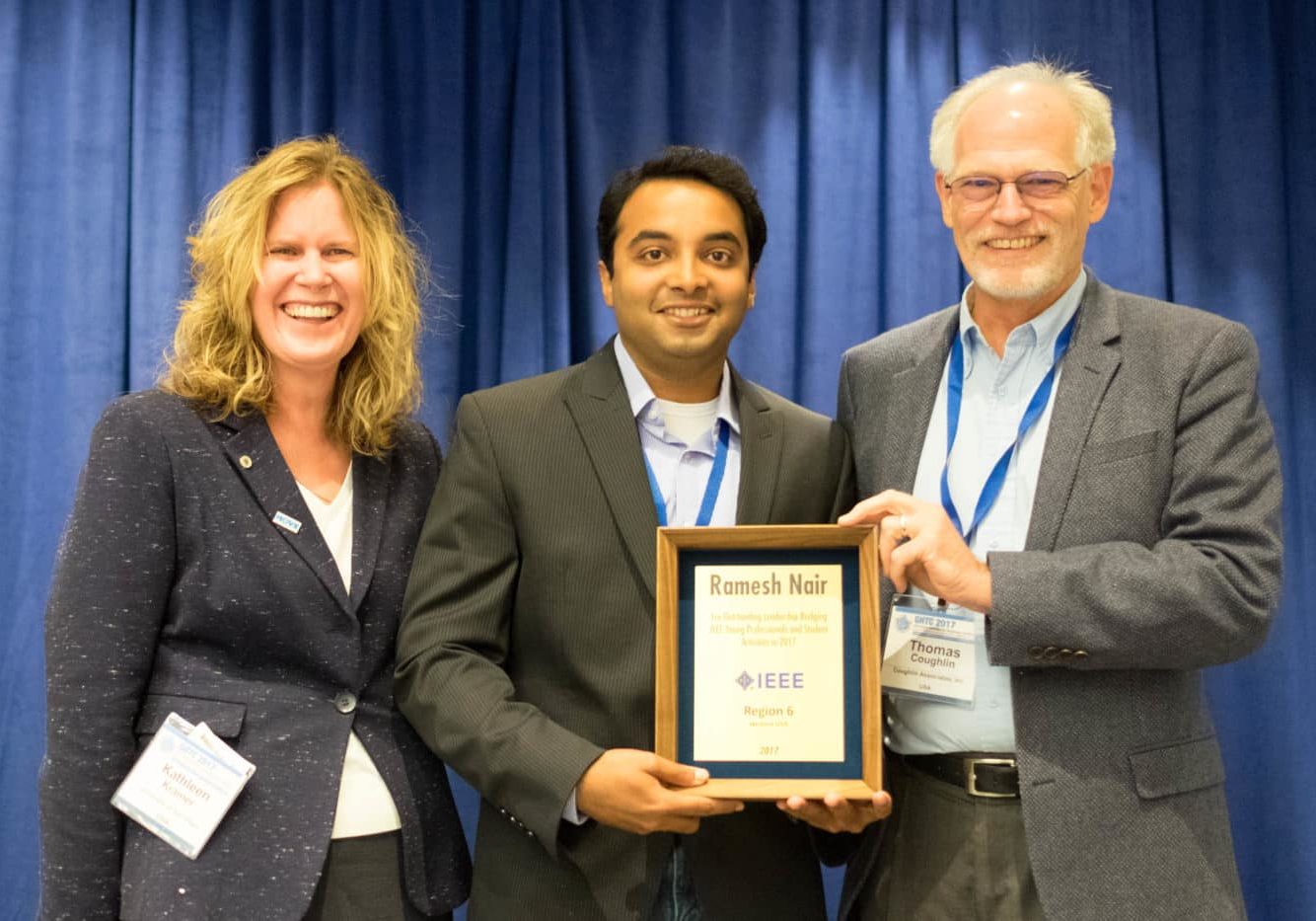 Ramesh Award With Tom And Kathleen